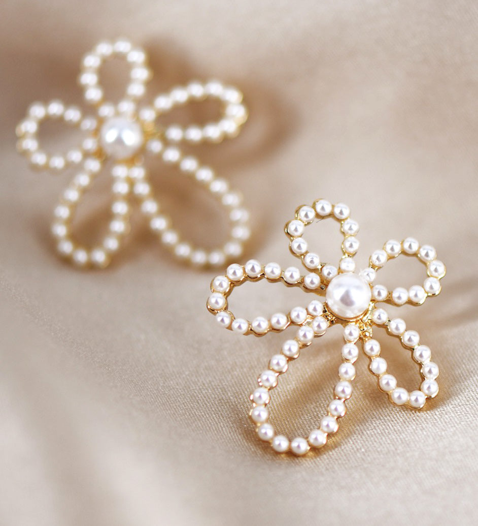 Kady Pearl Flower Studs